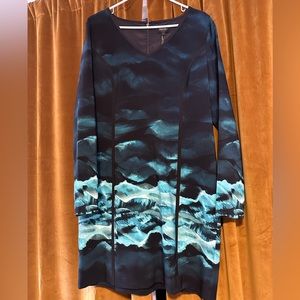 Laundry by Shelli Segal Long Sleeve Print Dress